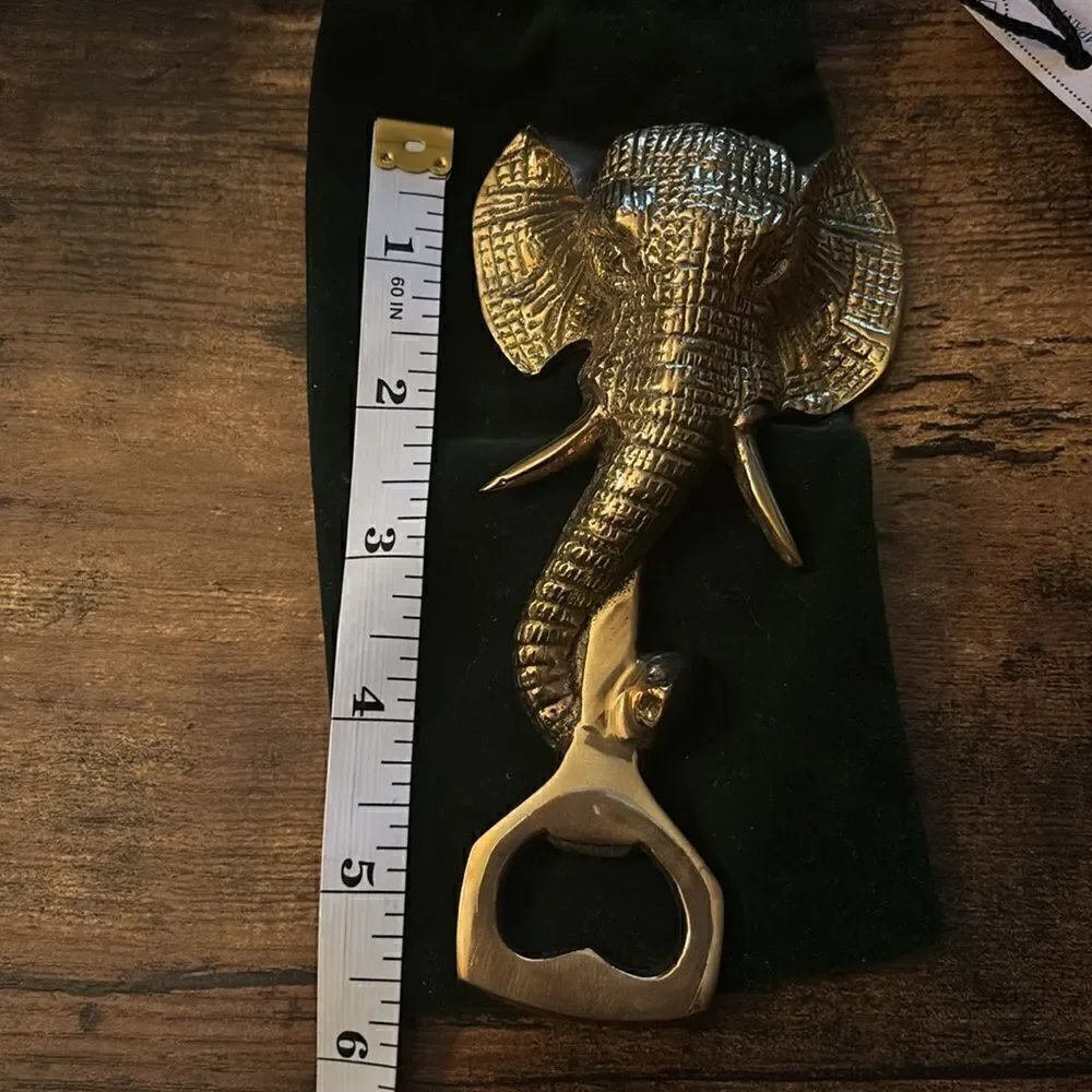 MCM TWO’S Company  Lucky Elephant Bottle Opener in Gold